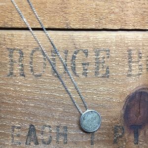Sterling Silver & Concrete Necklace
